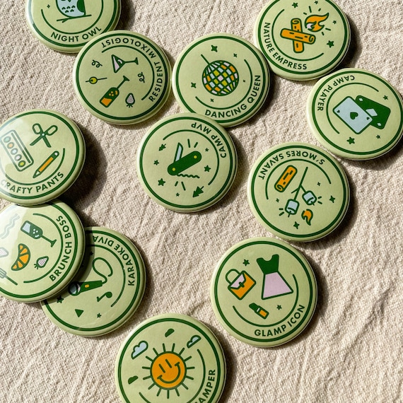 Camping Bachelorette Merit Badges