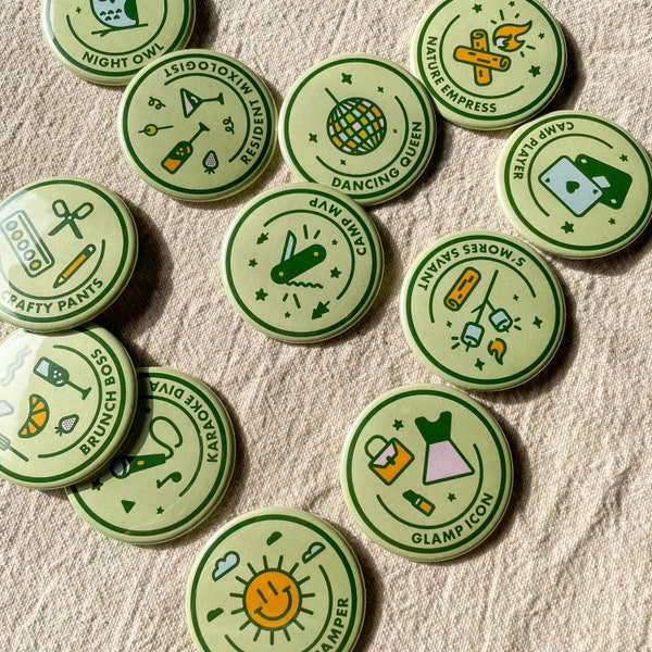 Camping Bachelorette Merit Badges