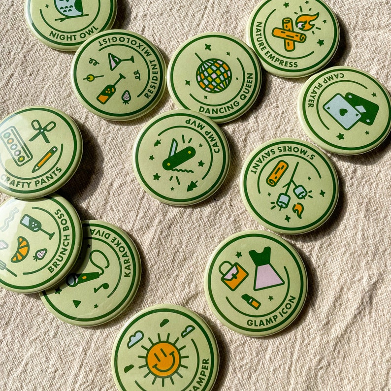 Camping Bachelorette Merit Badges - Etsy Australia