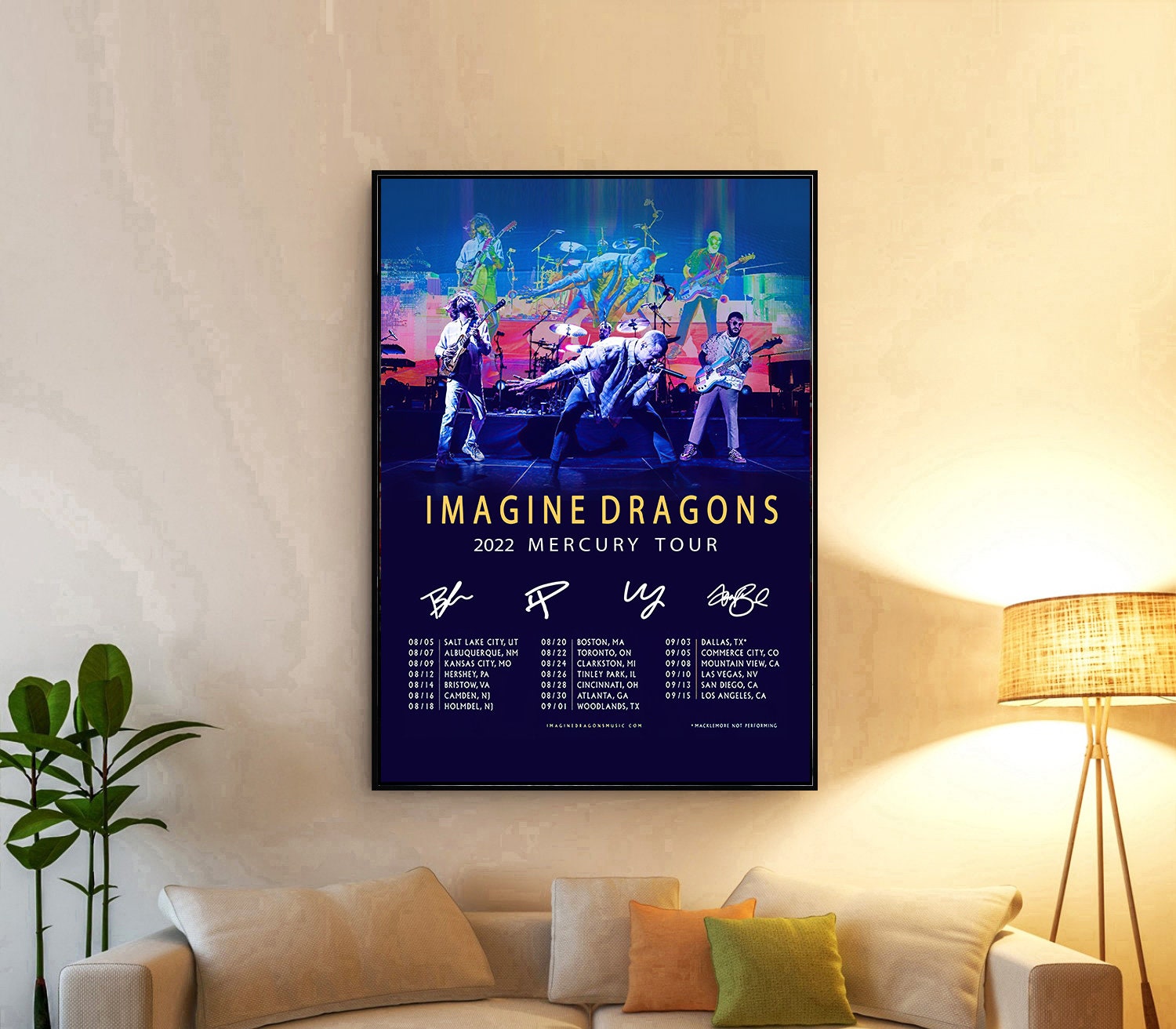 Discover Imagine Dragons Mercury Tour Concert 2022 Poster