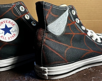 Custom Painted Spider-Man Hi-Top Converse