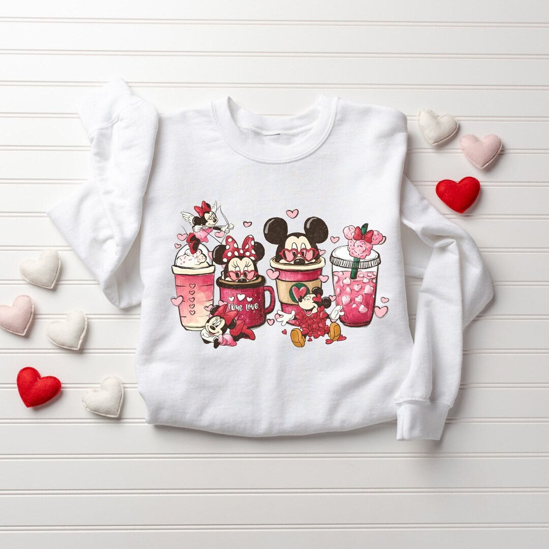 Linda camisa de café de San Valentín, camisa de San Valentín para mujer ...