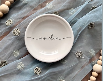 Verlobungsgeschenk für Paar, Geschenk für sie, personalisiertes Geschenk für die Braut, Geschenkringhalter, Schmuckschale für sie, Eheringhalter