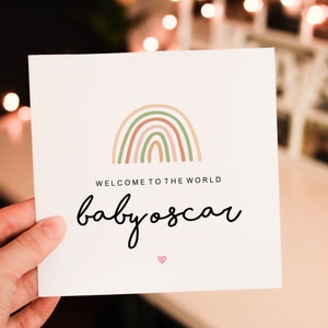 Personalised You're Having a Baby Card, New Baby Card, Baby Shower Card, Pregnancy Card, Baby Congratulations Card, Expecting Card