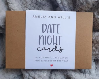 52 tarjetas de fecha al año de ideas de citas románticas, regalo para ella, regalo para Navidad, regalos únicos de aniversario, regalo de fecha, regalo de pareja, regalo de amor
