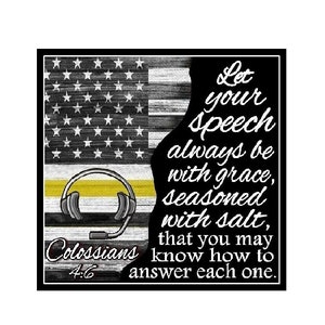 911 Dispatcher Gifts | Bible Verse Magnet | Locker Decorations | Dispatcher Appreciation
