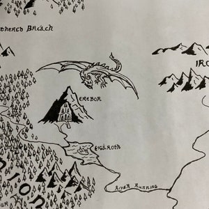 Hand Drawn Map Of Middle Earth Etsy Il 300x300.4390478833 L7em 