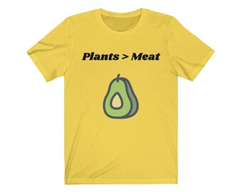 Vegan Shirt, Plants > Meat, Gift For Her, Plant Lover, Vegetarian Shirt, Plant Based Shirt, Shirts For Women, Vegan Gift
