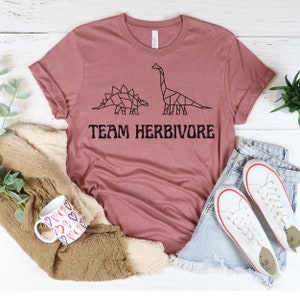 Camiseta de equipo herbívoro, camisa vegana, regalo para veganos, camiseta vegetariana, camisa vegana divertida, camisa a base de plantas, camisa vegetariana, ropa vegana