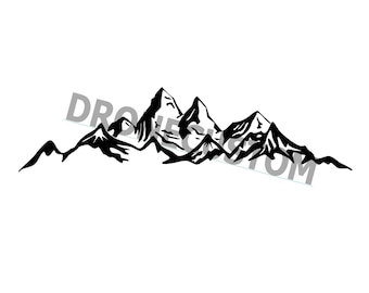 Mountain SVG, mountain silhouette, download, outdoor svg for shirts, mountains, template