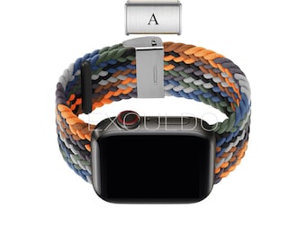 Elastic Braided Solo Loop Compatible With Apple Watch Band Series 8 7 6 SE 5 4 3 2 1 49mm 45mm 44mm 42mm 41mm 40mm 38mm Colorful 1 & More