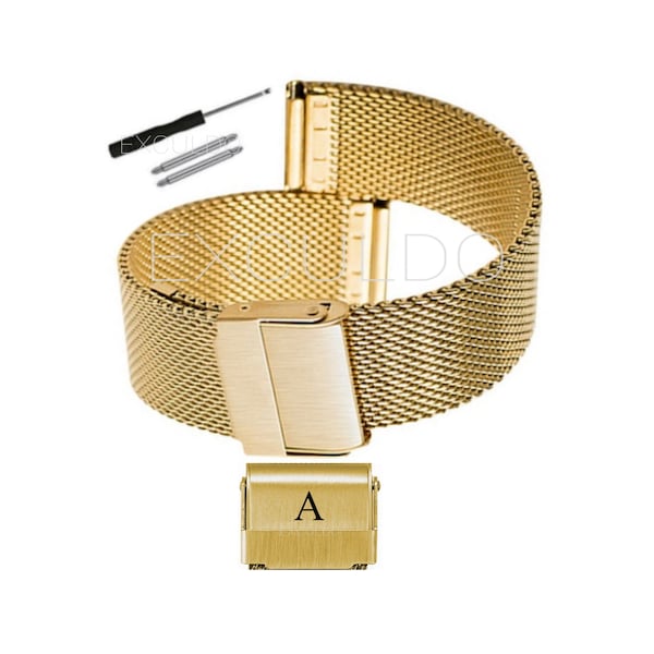 8mm 10mm 12mm 13mm 14mm 16mm 17mm 18mm 19mm 20mm 21mm 22mm 23mm 24mm Watch Band Stainless Steel Milanese Mesh Watch Strap Gold And More