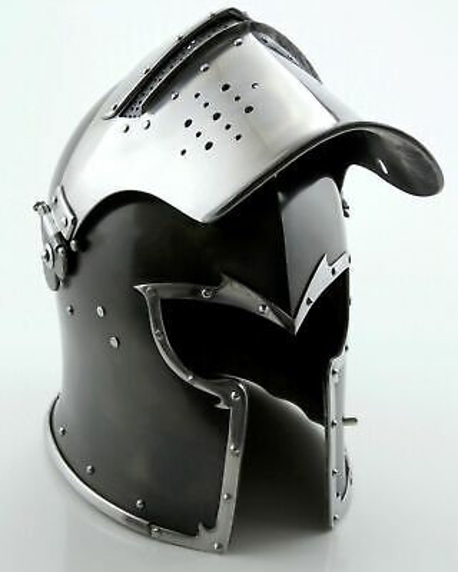 New Barbuta crusader visored Handmade helmet mediaeval larp Etsy