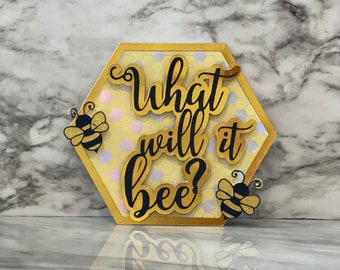 What will it bee? Baby Shower Cake Topper