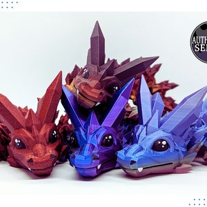 Baby Doll Eyed Crystal Dragons in various colors