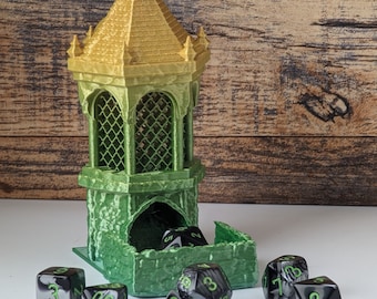 Fates End Ancient Well Tiny Tower Dice Towers with rolling tray are perfect for Dungeons & Dragons or any Tabletop Dice Game