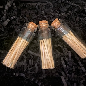 Mini Glass match jar