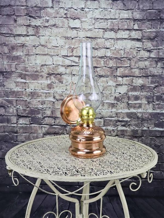 Large Glass Kerosene Oil Lamp Lantern Vintage Oil Lamps for Indoor Use  Decor