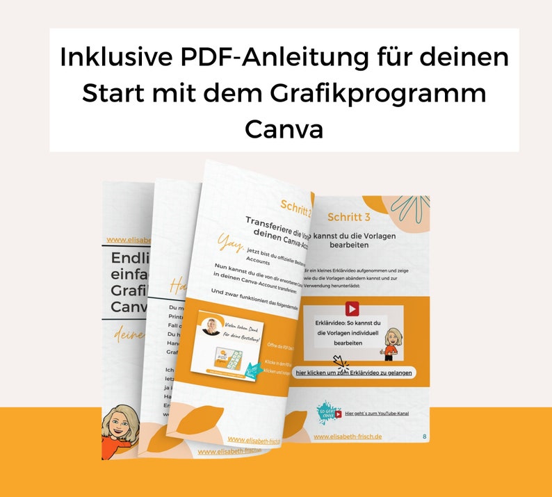 20 individuell anpassbare Instagram Canva-Vorlagen, Canva-Templates mit Diagrammen / Infografiken für Social-Media Bild 3