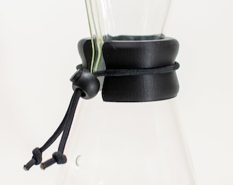 3-D gedrucktes Chemex Halsband (3 Cups) - matt schwarz