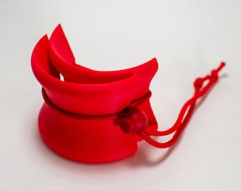3D printed Chemex collar - matte red