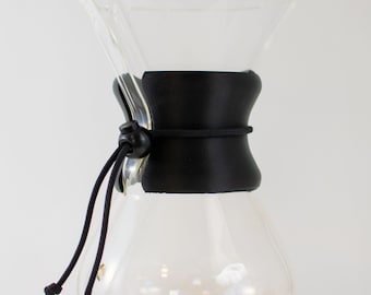 3D printed Chemex collar - matte black