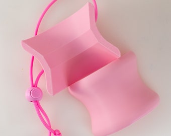 3D printed Chemex collar - soft pink