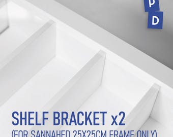 Regalhalterung x2 für Sannahed 25x25 cm Rahmen