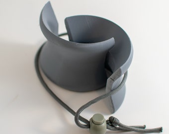 3D gedrucktes Chemex Halsband - grau