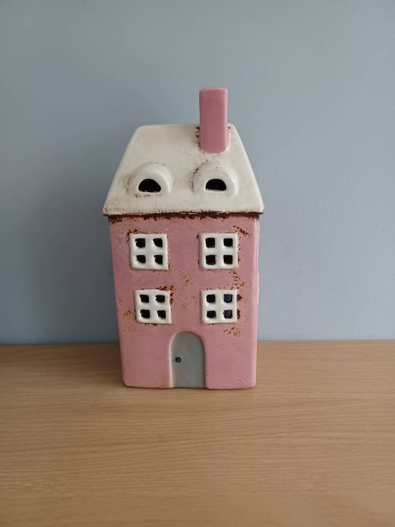 Porcelain House Tealight - Small Windows Porcelain House Tealight - Small Windows