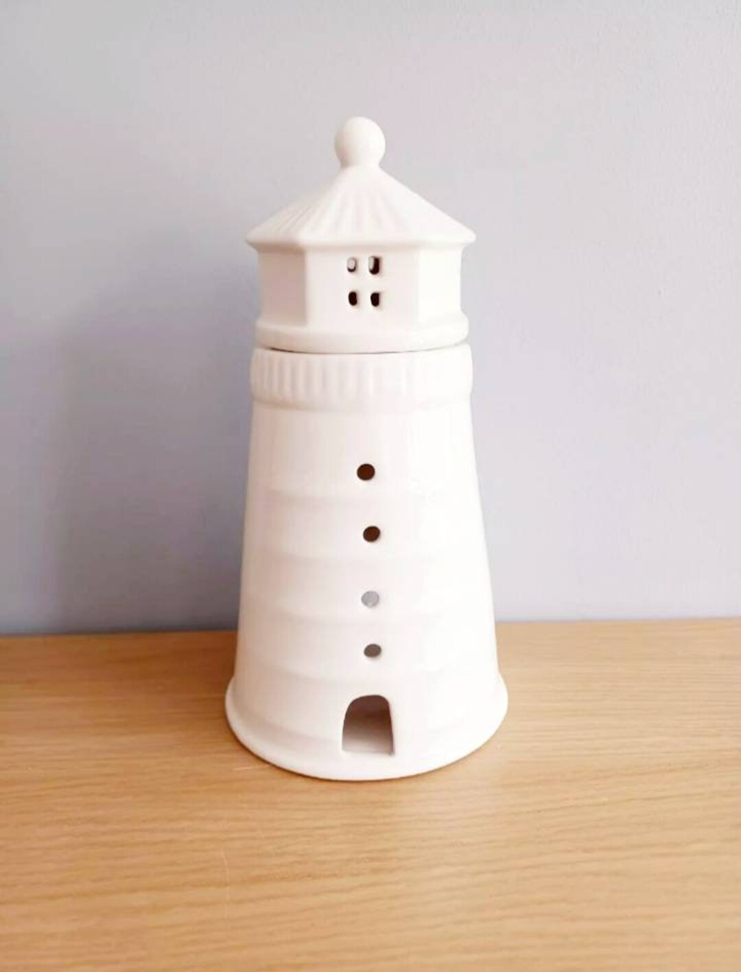 LIGHTHOUSE Nautical Ceramic Tea Light Oil Burner Wax Melt Etsy UK