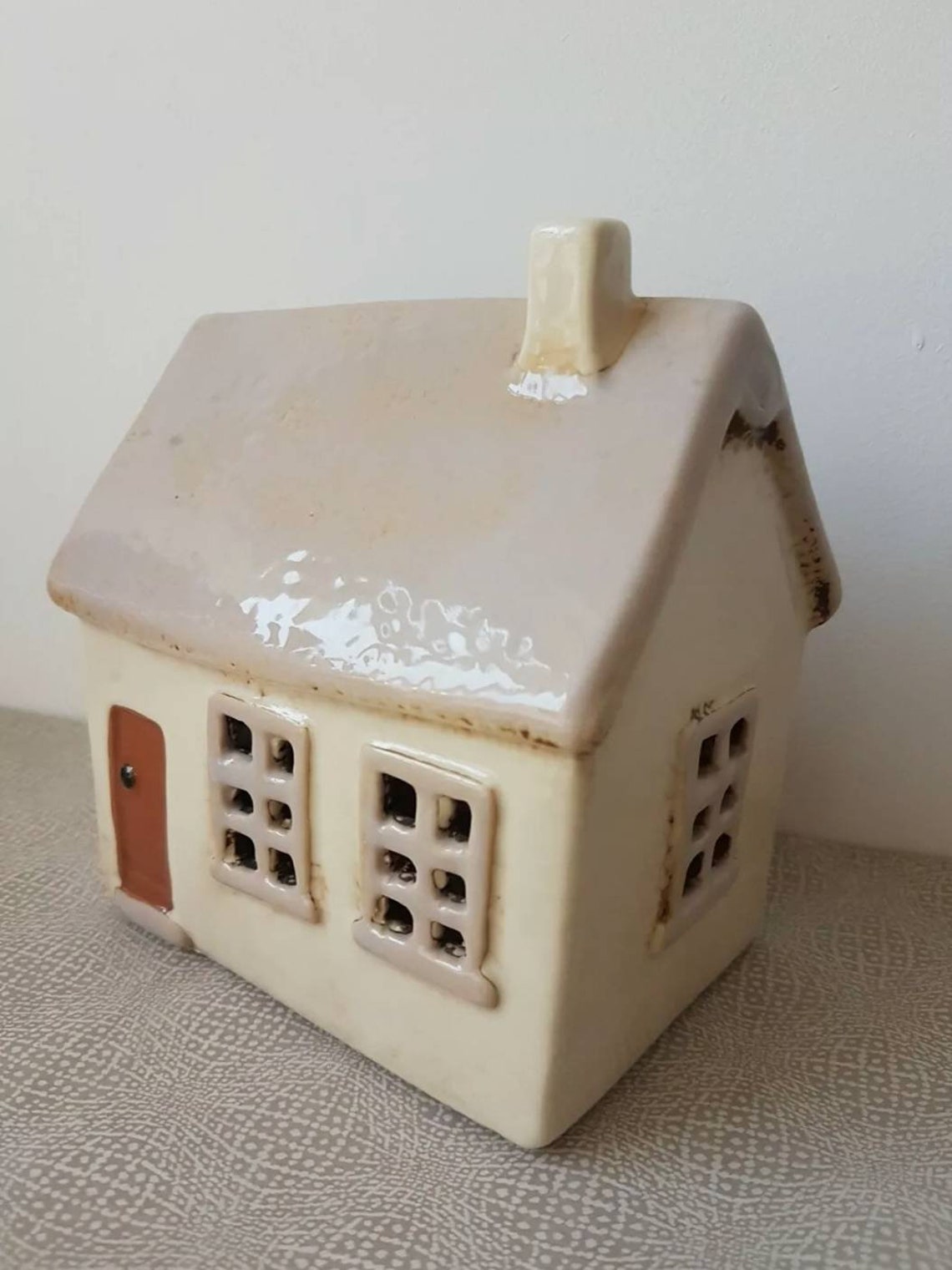 Ceramic Village Pottery Traditional House Tea Light Holder Etsy
