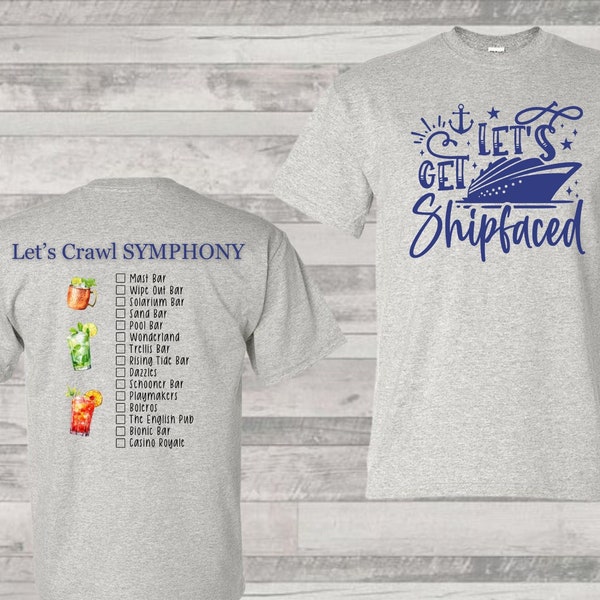 Symphony Bar Crawl Shirt | Cruise Shirt | Bar Crawl | Vacation Shirt
