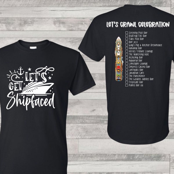 Celebration Bar Crawl Shirt | Cruise Shirt | Vacation Shirt