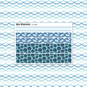 J102 Summer Washi Sticker Sheet / Washi / Journal Stickers, Planner Stickers, Scrapbook Stickers
