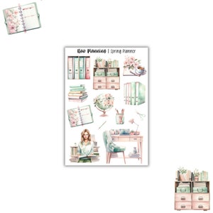 Spring Planner Sticker Sheet | Journal Stickers, Planner Stickers, Scrapbook Stickers