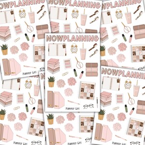 Foglio di adesivi Planner Girl / Adesivi Planner Girl / Adesivi Bullet Journal, Adesivi Planner, Adesivi Scrapbook