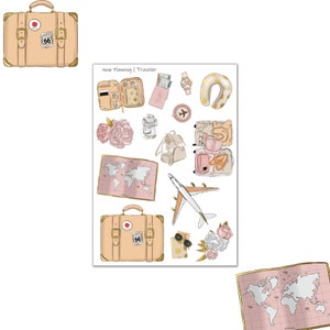 Traveler Sticker Sheet |  Journal Stickers, Planner Stickers, Scrapbook Stickers