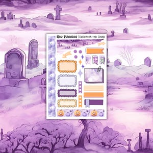 Halloween 2401 Scrap Sticker Sheet |  Halloween Stickers | Journal Stickers, Planner Stickers, Scrapbook Stickers
