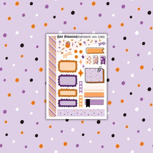 Halloween 2403 Scrap Sticker Sheet |  Halloween Stickers | Journal Stickers, Planner Stickers, Scrapbook Stickers