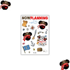 Folha de adesivos Yo Ho | Adesivos Disney | Folha de adesivos fofos | Bullet Journaling | Adesivos de planejador