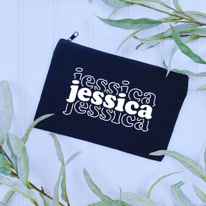 Custom Name Make Up Bag | Bridesmaids Gifts | Engagement Gift, Unique Bridal Shower Gift