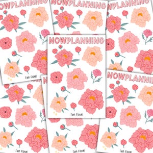 Fun Floral Sticker Sheet |  Floral Stickers | Journal Stickers, Planner Stickers, Scrapbook Stickers