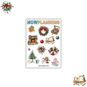 Christmas Prep Sticker Sheet | Christmas Stickers | Bullet Journal Stickers, Planner Stickers, Scrapbook Stickers
