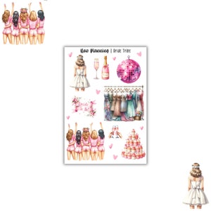 Bride Tribe Sticker Sheet | Wedding Stickers |  Journal Stickers, Planner Stickers, Scrapbook Stickers