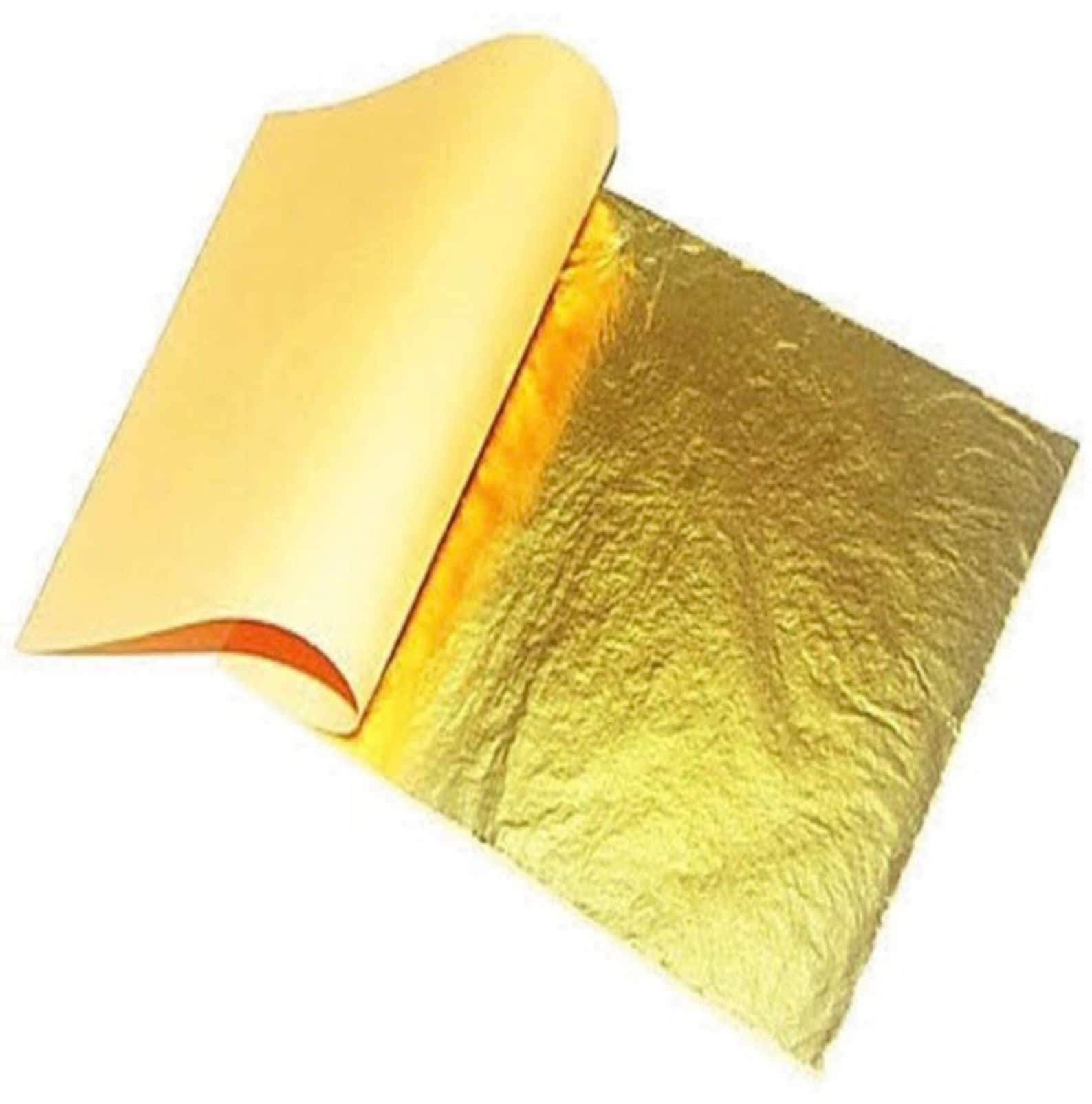 KWC Edible Gold Leaf 5 Sheets 24K 99.9 50mm x 50mm Decorating Etsy