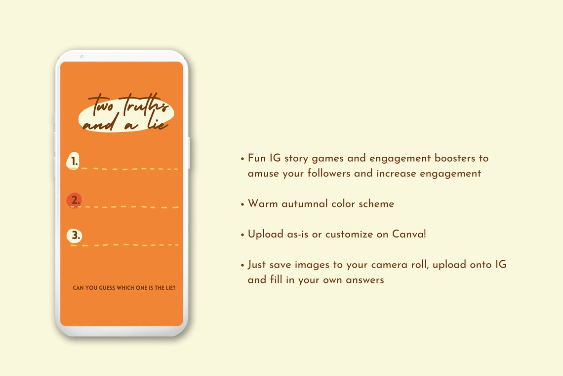 20 Instagram Story Game Template Posts To Boost Engagement Etsy