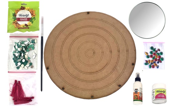 The Brown Box Lippan Art Kit circle, Art and Craft Kit, Craft Kit, Craft  Kit for Adults, Hobby Kit, Hobby Craft, DIY Kit 