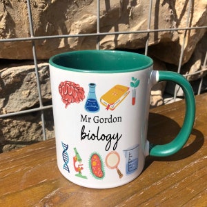 Personalised Biology Mug - Biology Mug - Personalised Biology Teacher Mug - Biology Student Mug - Science Teacher Gift - Bio-Science Mug