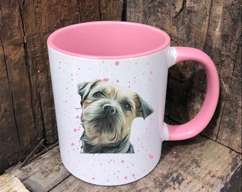 Personalised Border Terrier Dog Mug Gift - Present for Dog Lovers - Gifts for Dog Owners - Personalised Dog Mug - Country Style Mug